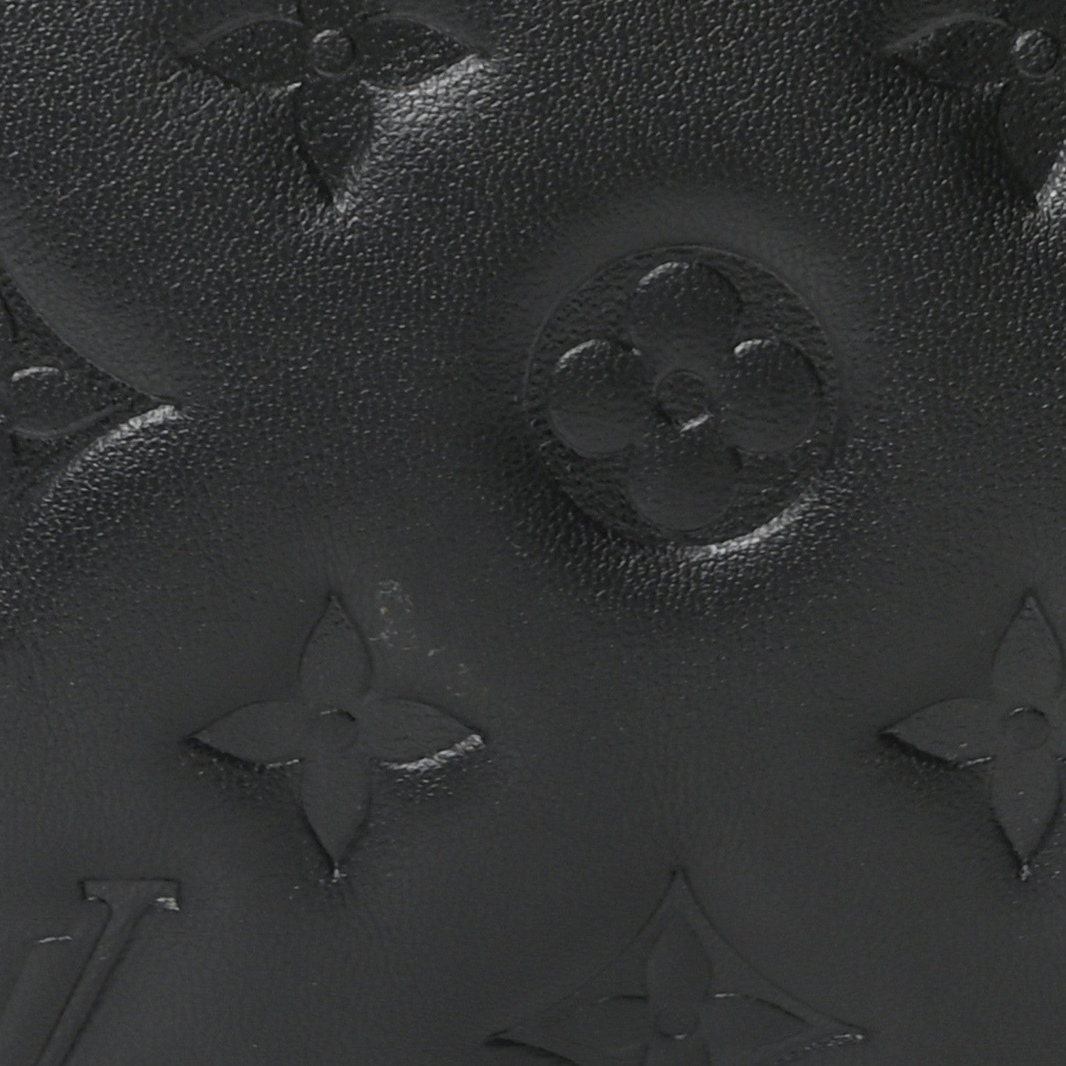 Louis Vuitton Lambskin Embossed Monogram Coussin MM Black 7 of 9