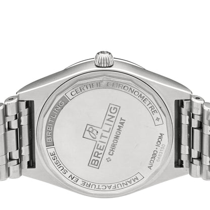 Breitling Stainless Steel 36mm Chronomat Automatic Watch Mint Green A10380 4 of 5