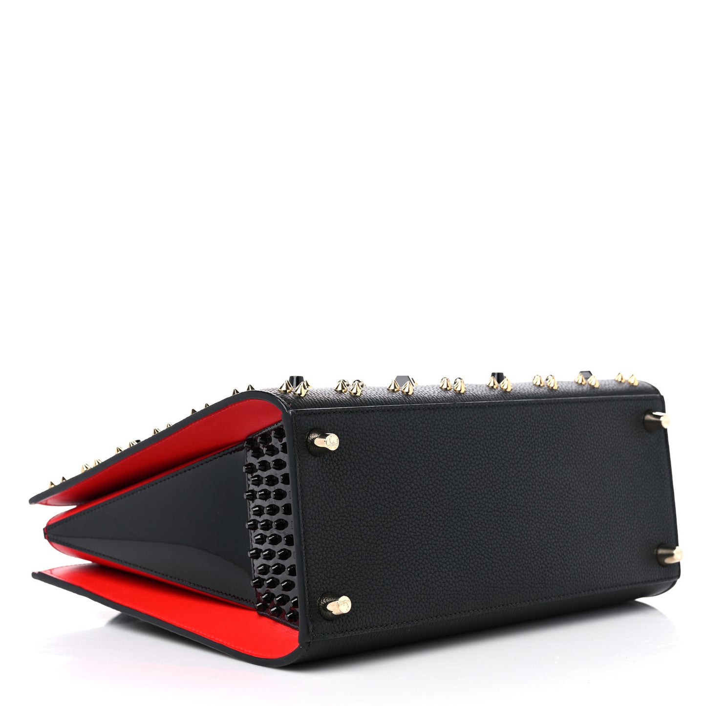 Calfskin Spikes Loubinthesky Medium Paloma Black Multimetal