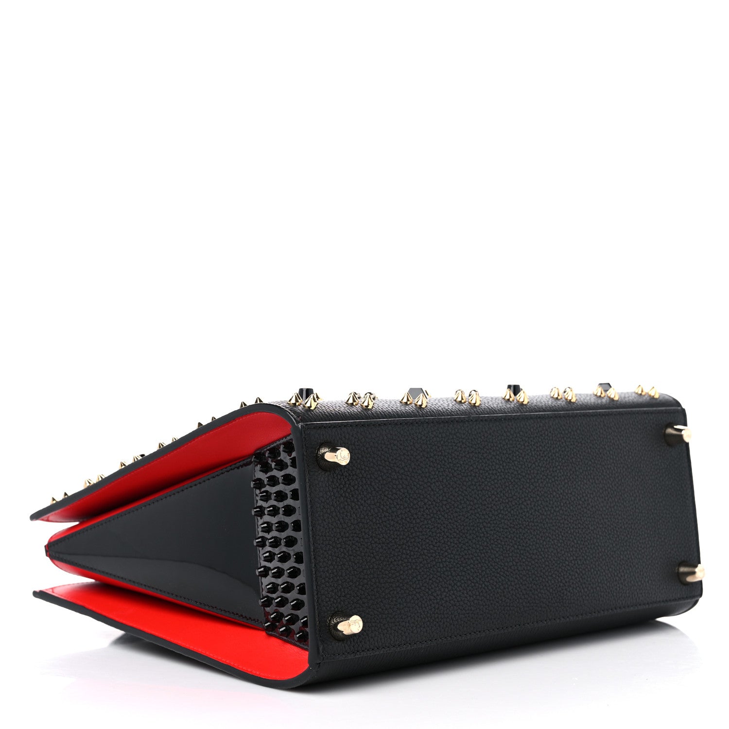 Christian Louboutin Calfskin Spikes Loubinthesky Medium Paloma Black Multimetal 4 of 9
