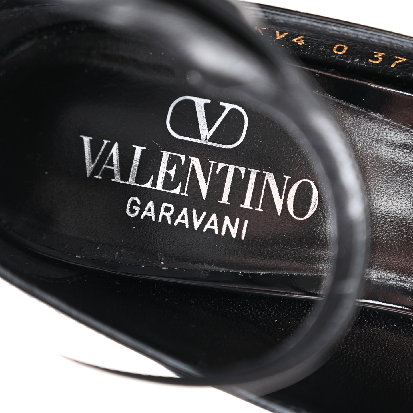 Patent Vlogo Lockette Ankle Strap 50mm Pumps 37 Black