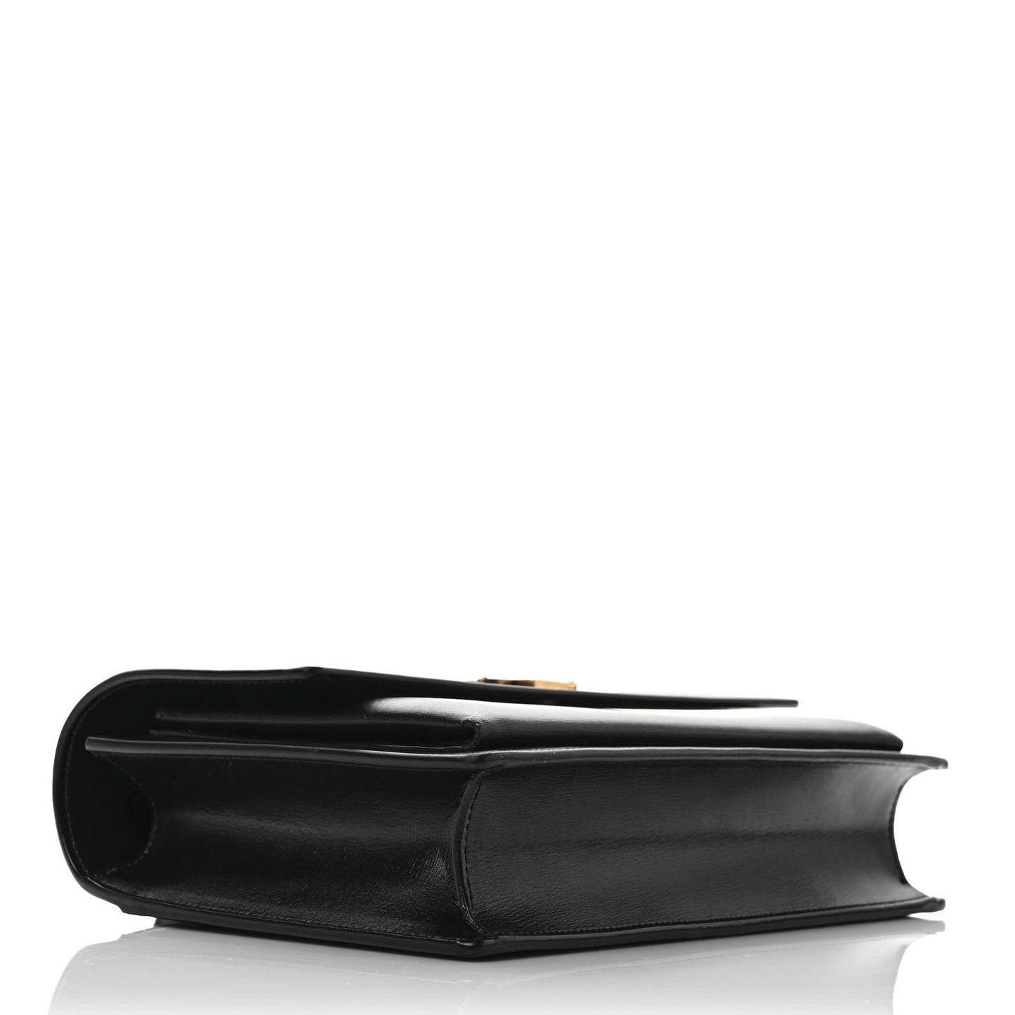 Smooth Calfskin Medium Monogram Sunset Satchel Black