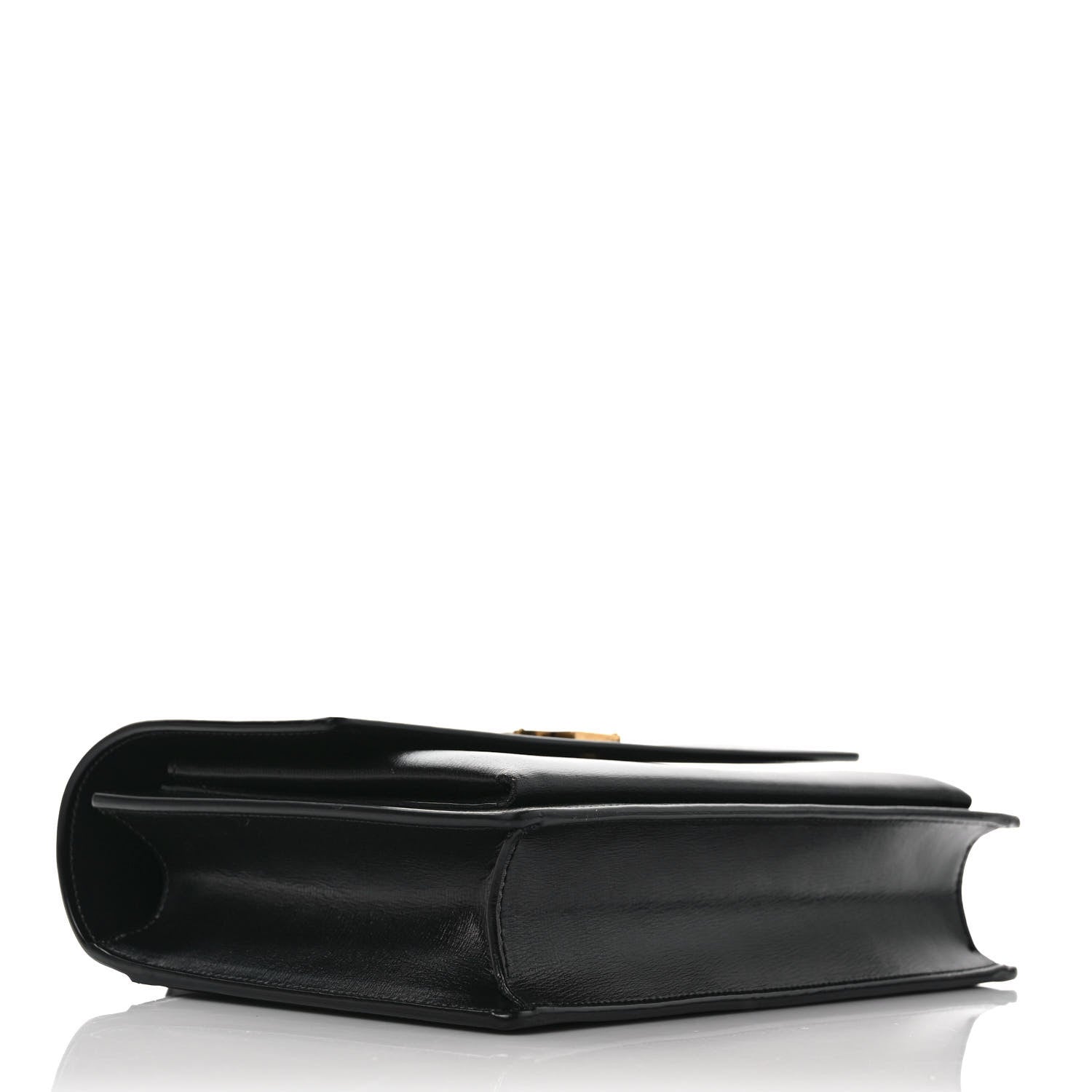 Saint Laurent Smooth Calfskin Medium Monogram Sunset Satchel Black 4 of 11
