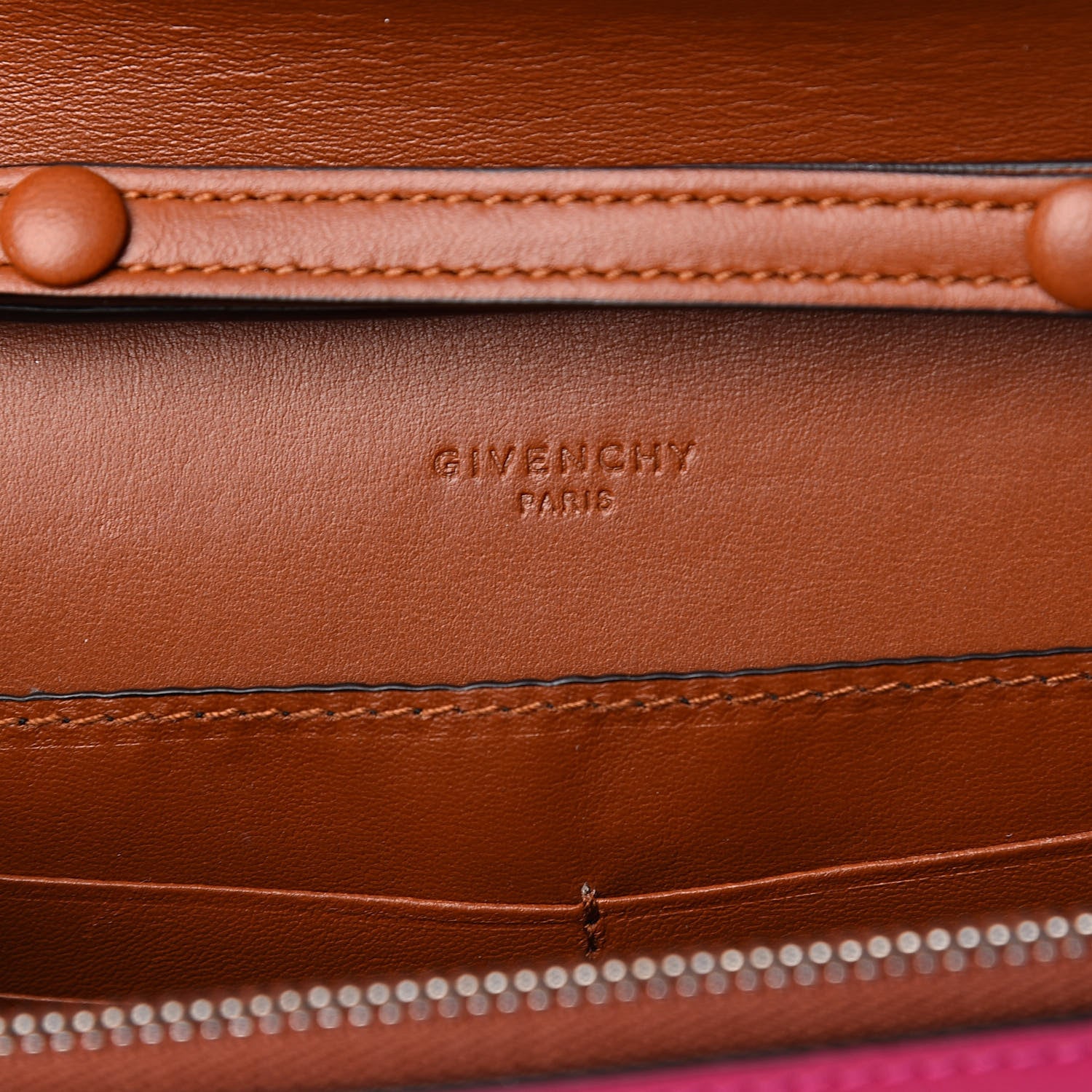 Givenchy Lambskin Emblem Chain Wallet Cyclamen 7 of 12