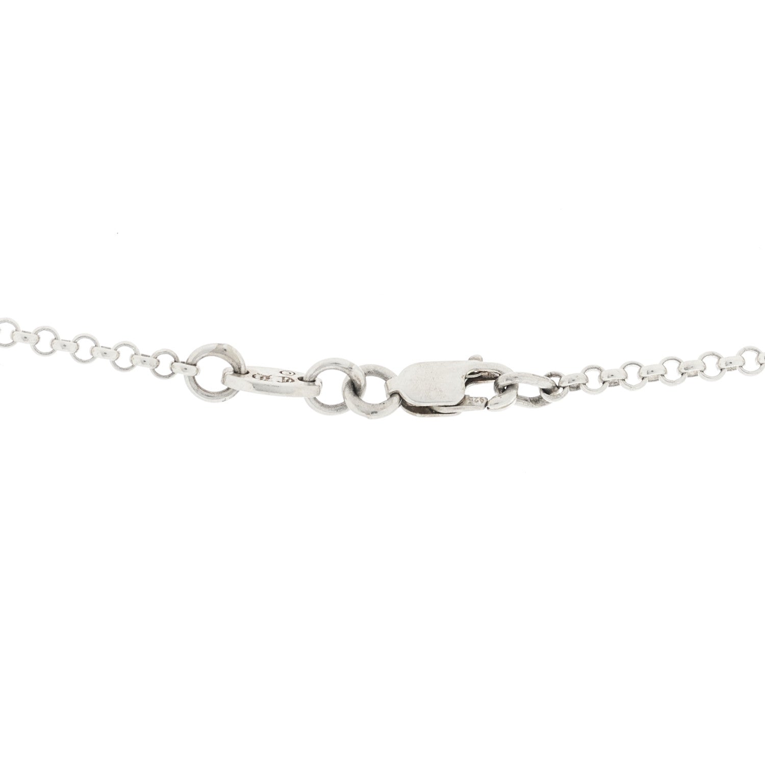 Chrome Hearts Sterling Silver Safety Pin Pendant Necklace 4 of 5