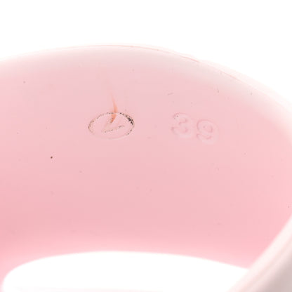 Louis Vuitton Rubber Monogram Embossed Pool 55 Flat Comfort Mule 39 Rose Clair 7 of 8