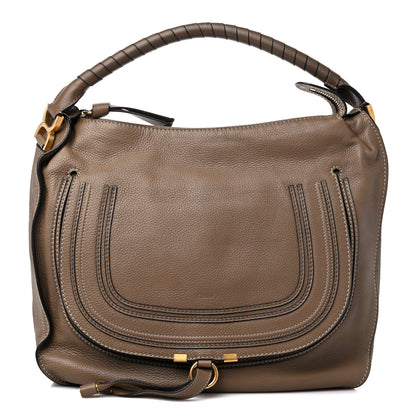 Chloe Calfskin Large Marcie Hobo Nut 1 of 11