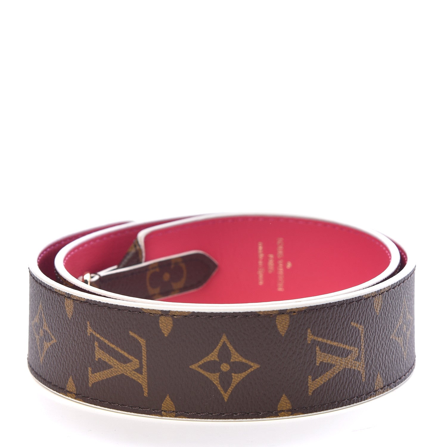 Louis Vuitton Monogram Bandouliere Shoulder Strap Hot Pink 2 of 11