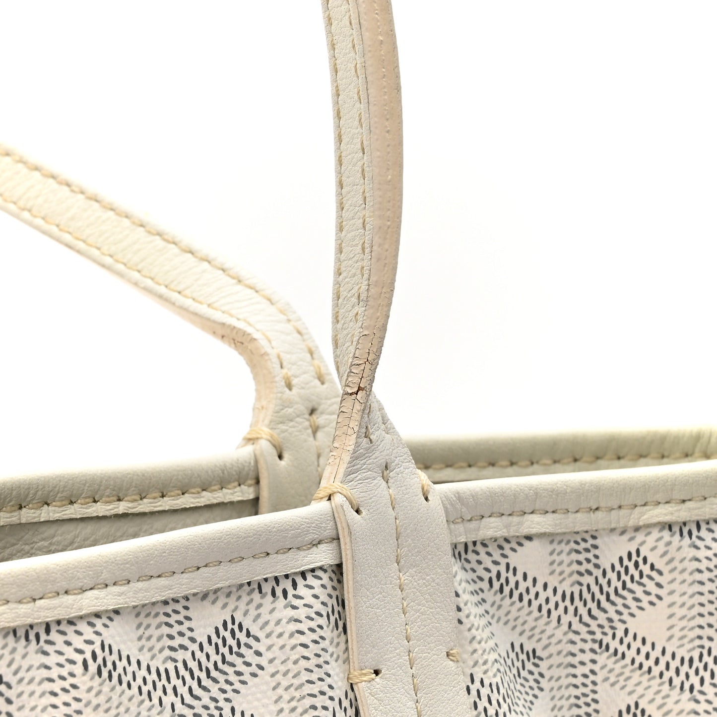 Goyardine Reversible Mini Anjou White