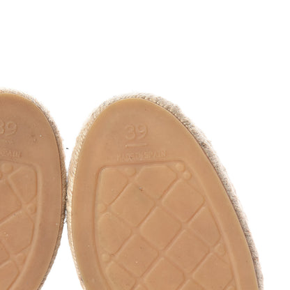 Chanel Lambskin CC Espadrilles 39 Black 7 of 8