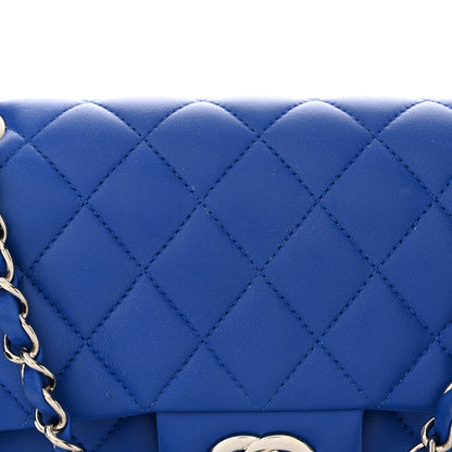 Chanel Lambskin Quilted Small Double Flap Blue 11 of 14