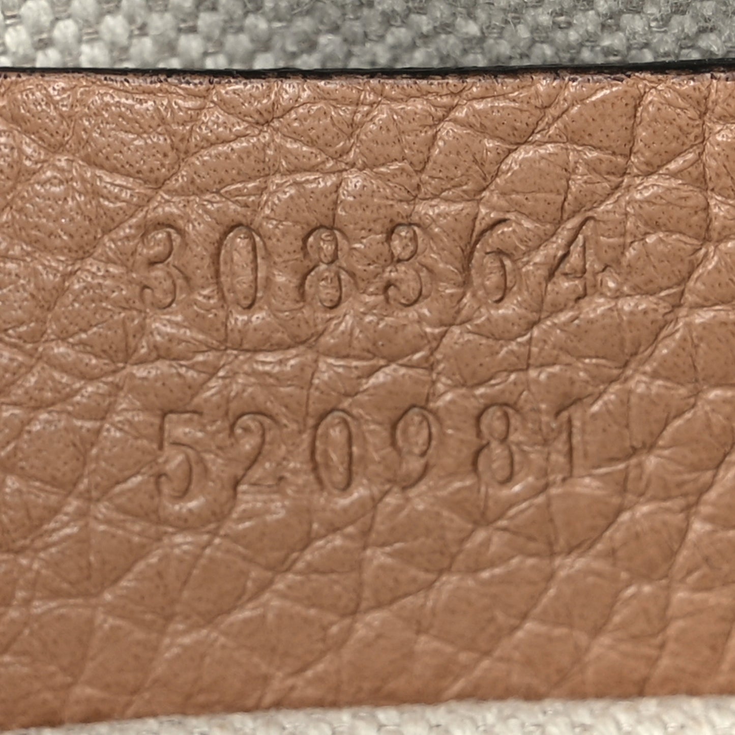 Pebbled Calfskin Small Soho Disco Bag Camelia