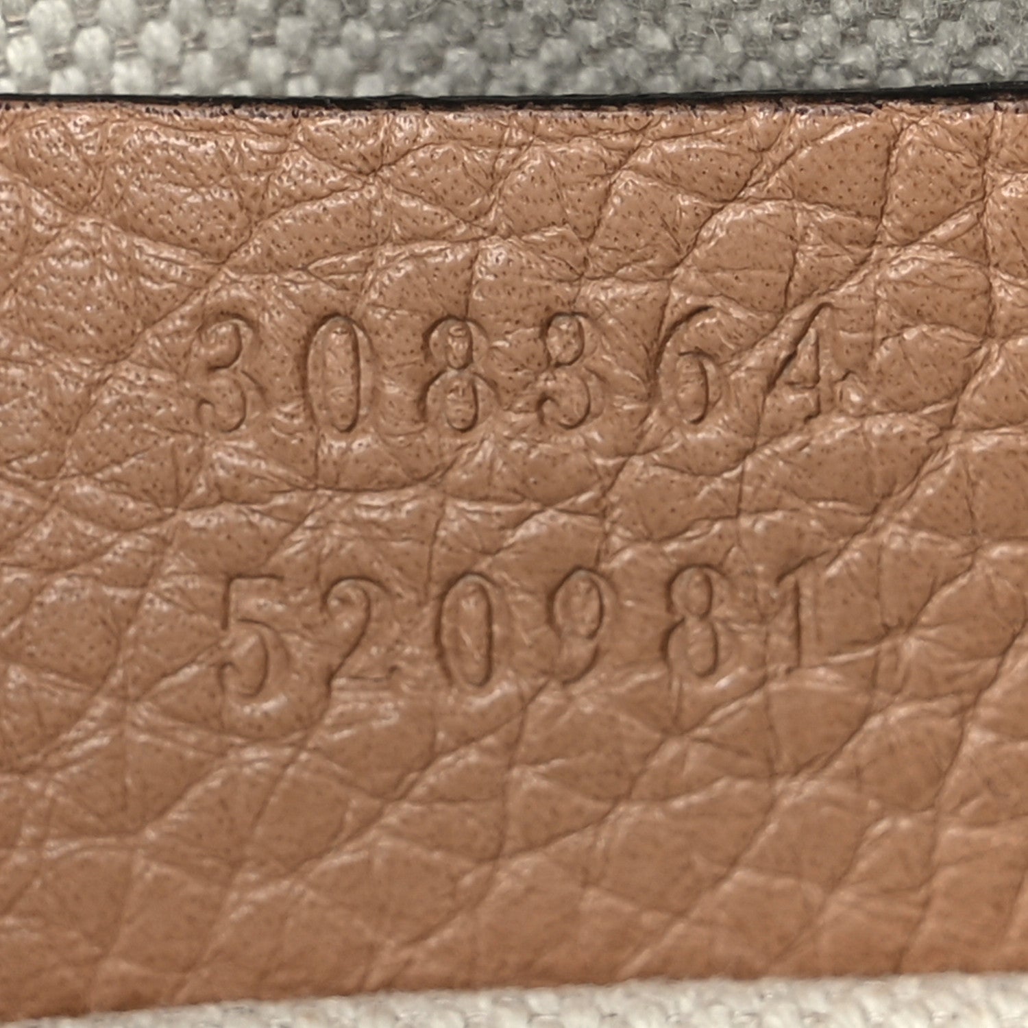 Gucci Pebbled Calfskin Small Soho Disco Bag Camelia 7 of 11