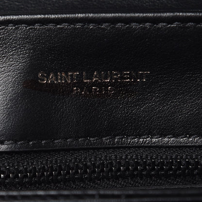 Saint Laurent Calfskin Y Quilted Monogram Toy Loulou Crossbody Bag Black 8 of 14