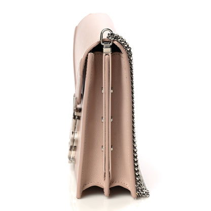 Saint Laurent Grain De Poudre Monogram Cassandra Clasp Bag Marble Pink 11 of 12