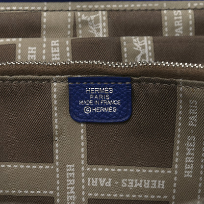 Hermes Epsom Silk'In Wallet Bleu Electrique 6 of 9