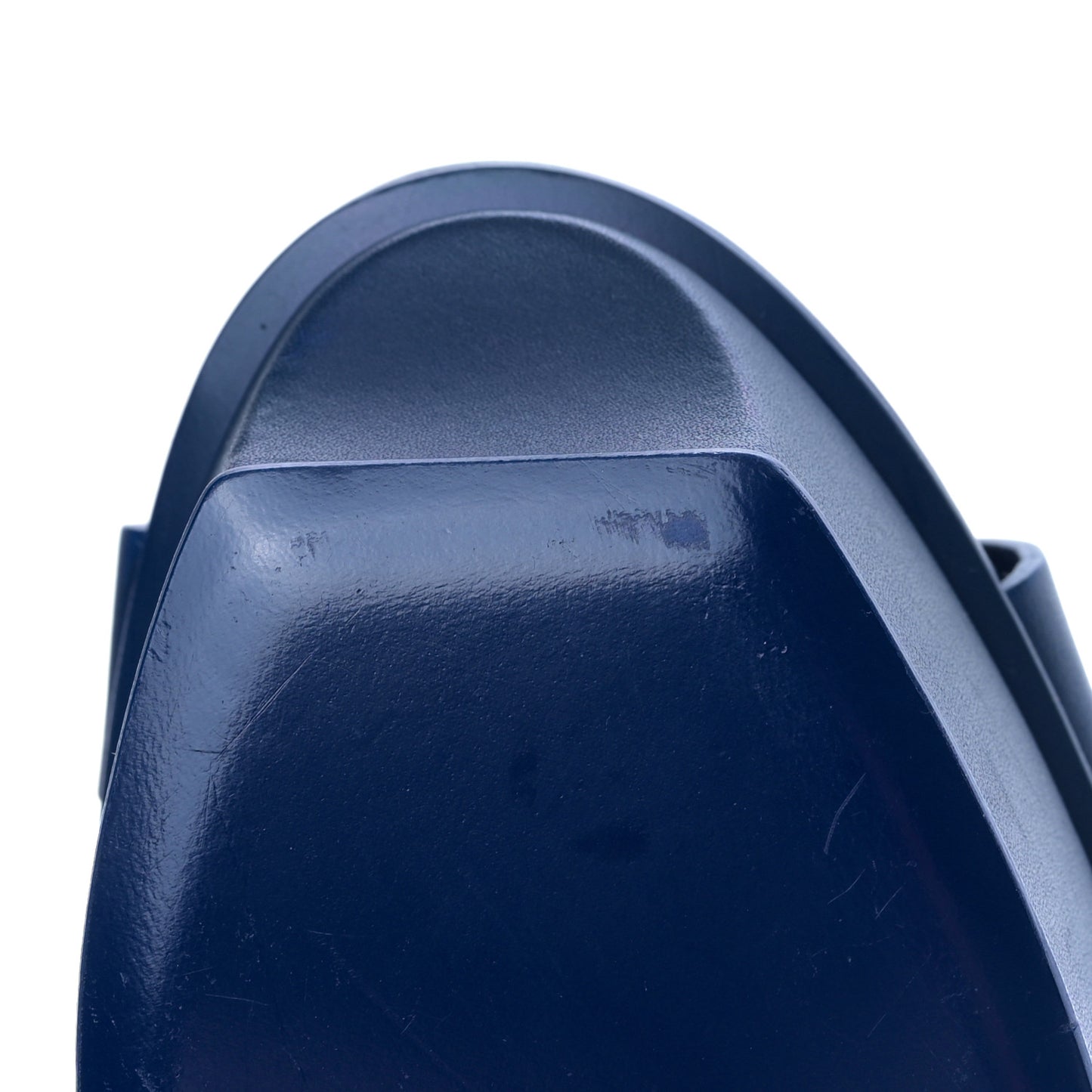 Calfskin Tribute 75 Platform Sandals 36 Navy