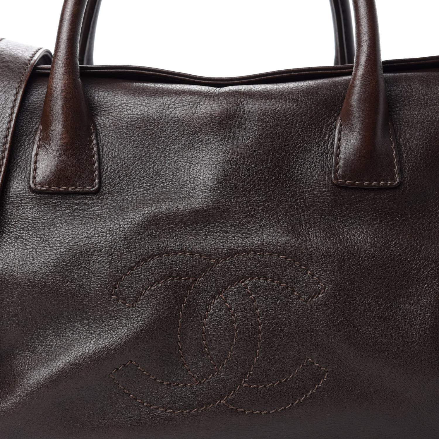 Chanel Calfskin CC Bowler Brown 12 of 12
