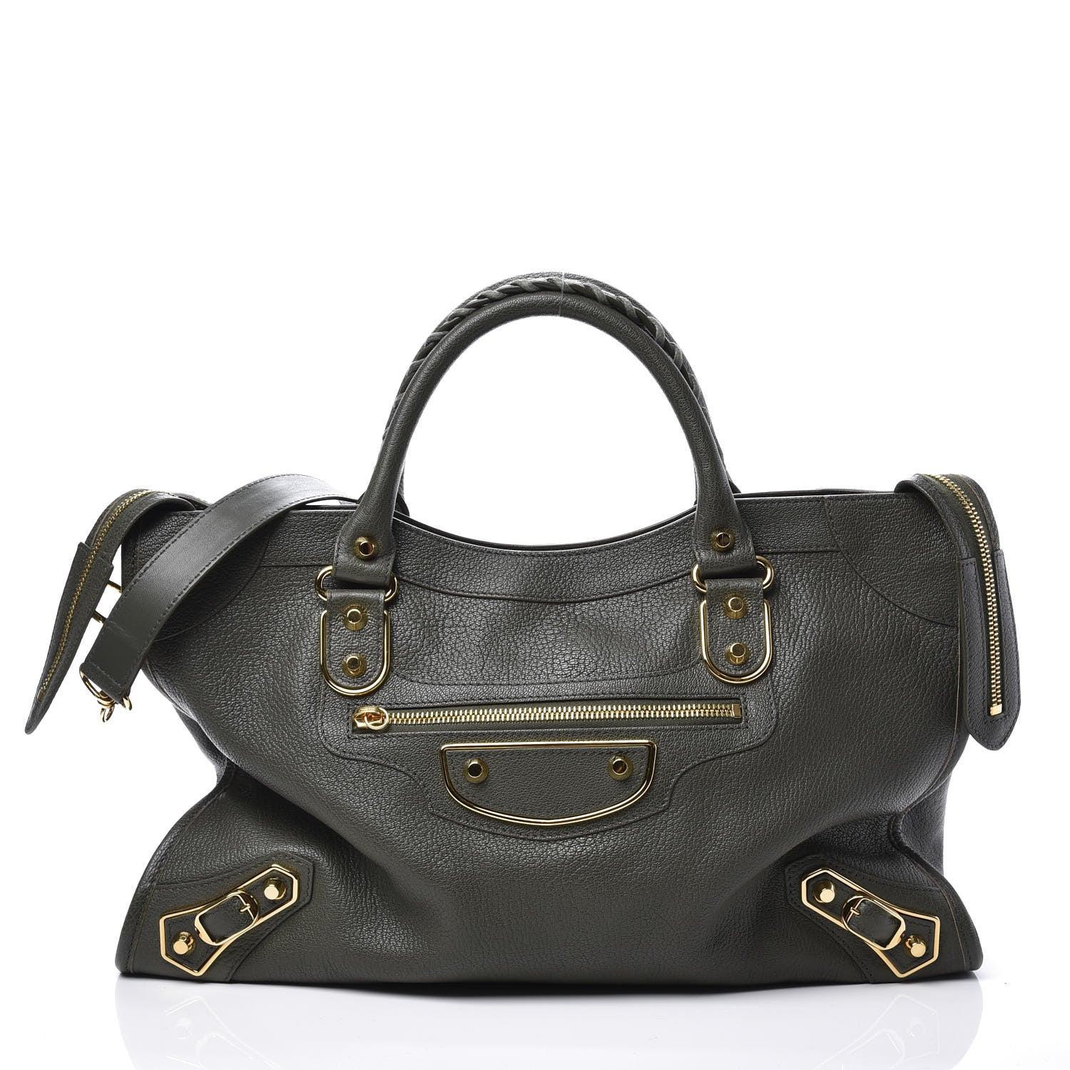 Balenciaga Chevre Gold Metallic Edge Hardware City 2 of 11