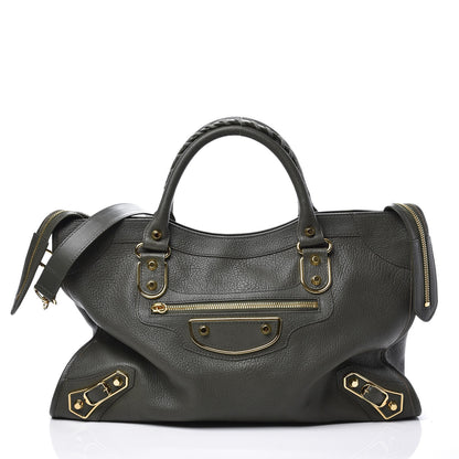 Balenciaga Chevre Gold Metallic Edge Hardware City 2 of 11
