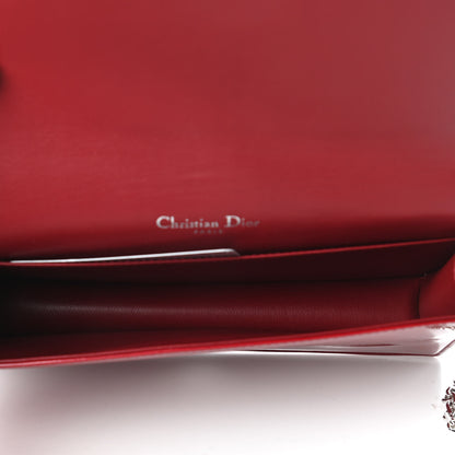 Christian Dior Patent Cannage Lady Dior Clutch Red 5 of 11