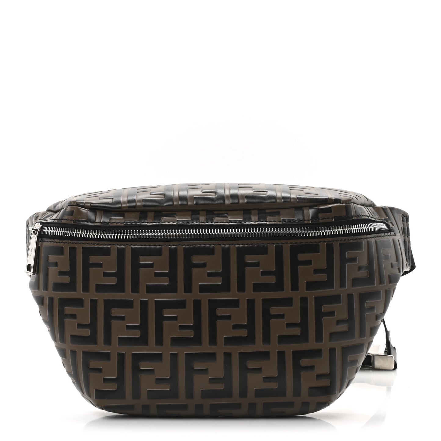 Vitello Century Bi-Color FF 1974 Embossed Belt Bag Maya Black