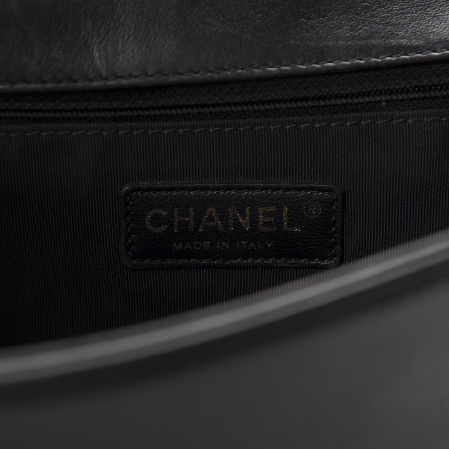 Lambskin Quilted New Medium Boy Flap Black