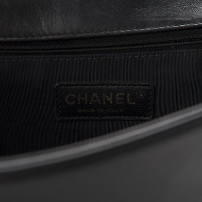 Chanel Lambskin Quilted New Medium Boy Flap Black 11 of 13