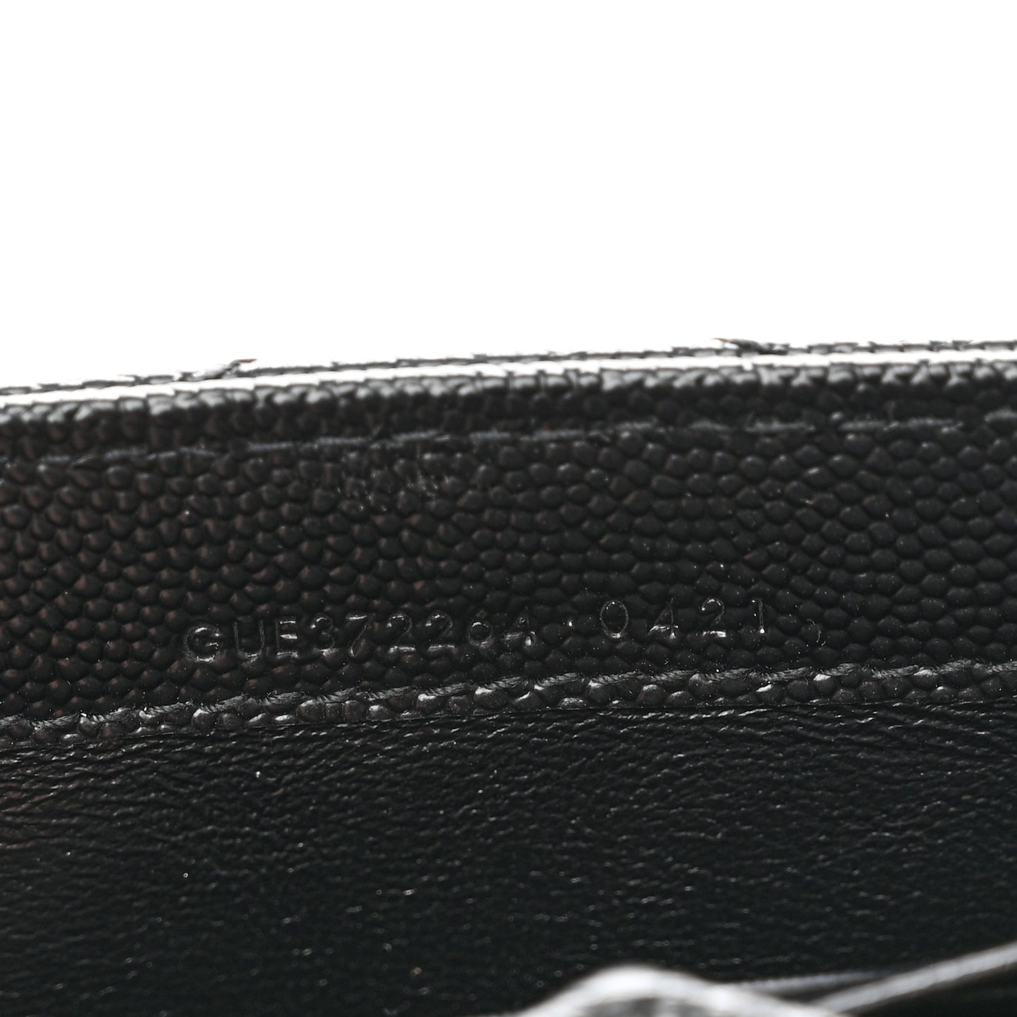 Grain De Poudre Matelasse Chevron Monogram Flap Wallet Black