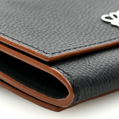 Loewe Grained Calfskin Anagram Small Wallet on Chain Black 7 of 8