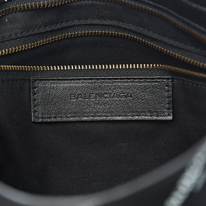 Balenciaga Veau Allover Logo Classic Hardware S City Black White 6 of 10