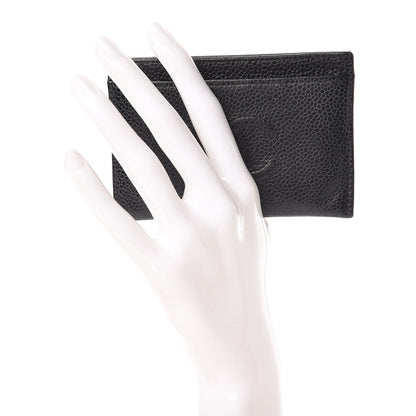 Chanel Caviar Timeless CC Card Holder Black 2 of 15