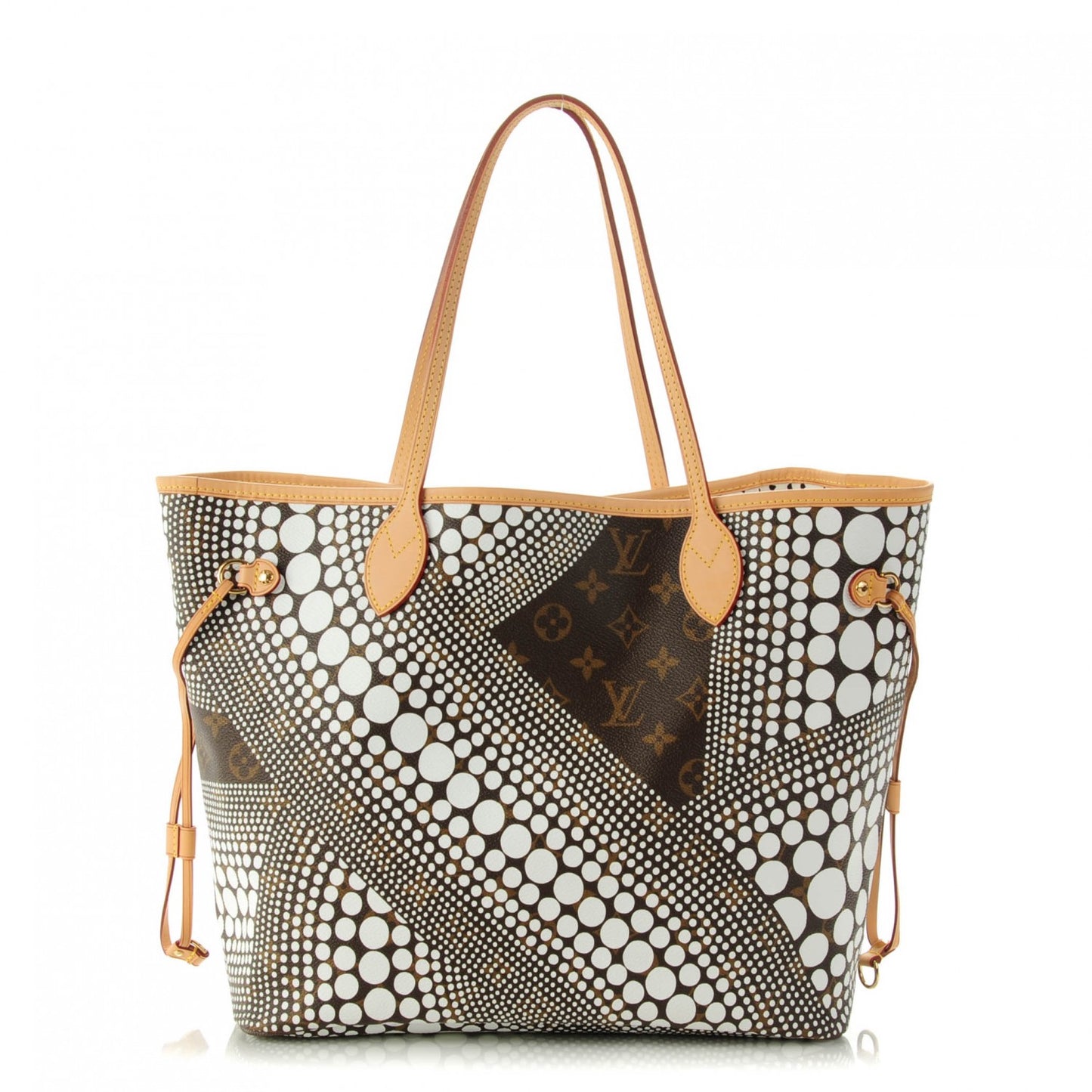 Monogram Kusama Waves Neverfull MM White