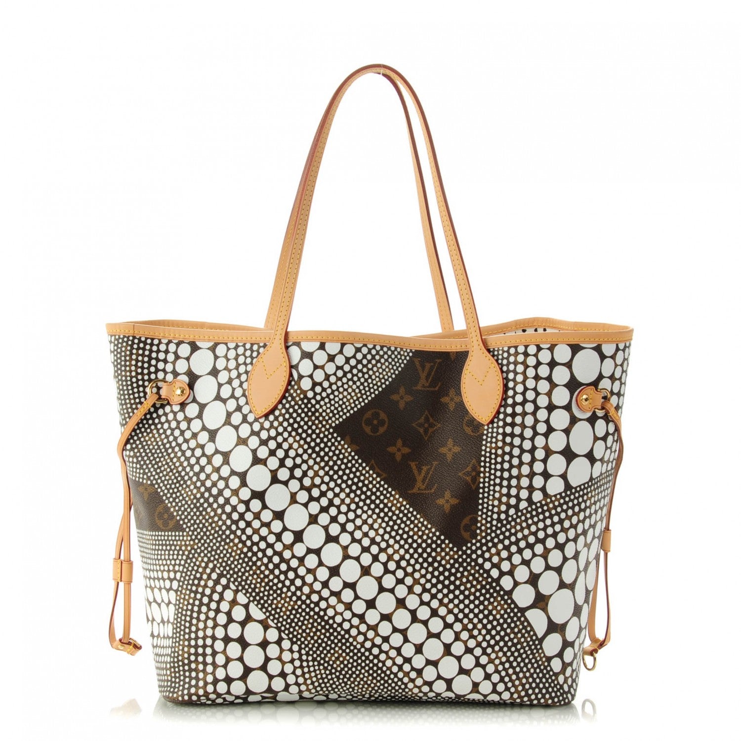 Louis Vuitton Monogram Kusama Waves Neverfull MM White 1 of 7
