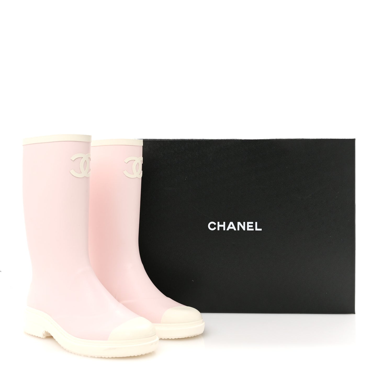 Caoutchouk CC High Boots 39 Light Pink White
