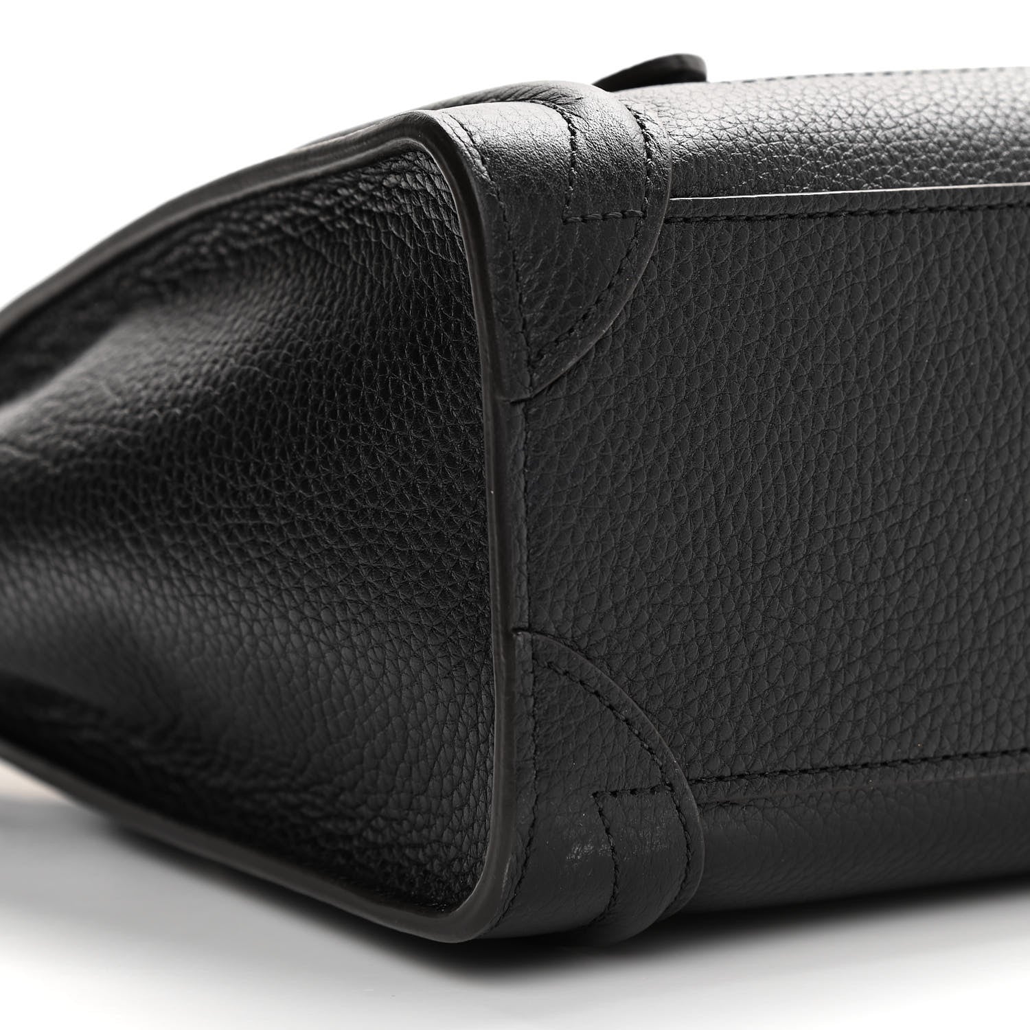 Celine Drummed Calfskin Nano Luggage Black 8 of 12
