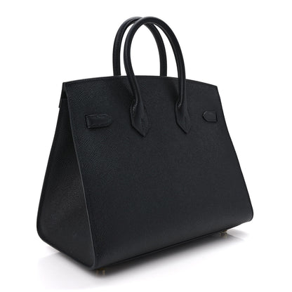 Hermes Epsom Birkin Sellier 25 Black 3 of 8