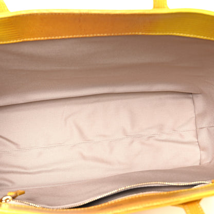 Burberry Calfskin Lizard Embossed Medium London Tote Marigold 5 of 10
