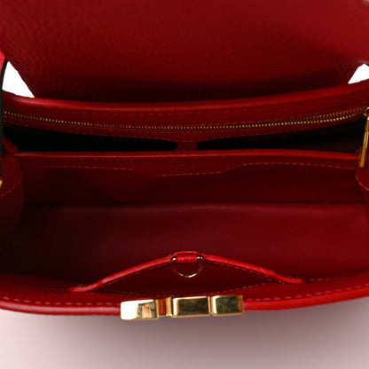 Louis Vuitton Taurillon Capucines PM Scarlet 4 of 5
