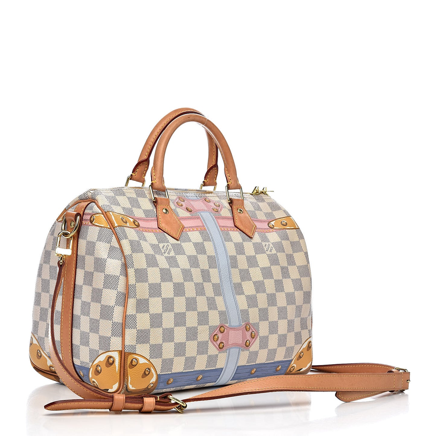 Damier Azur Summer Trunks Speedy Bandouliere 30