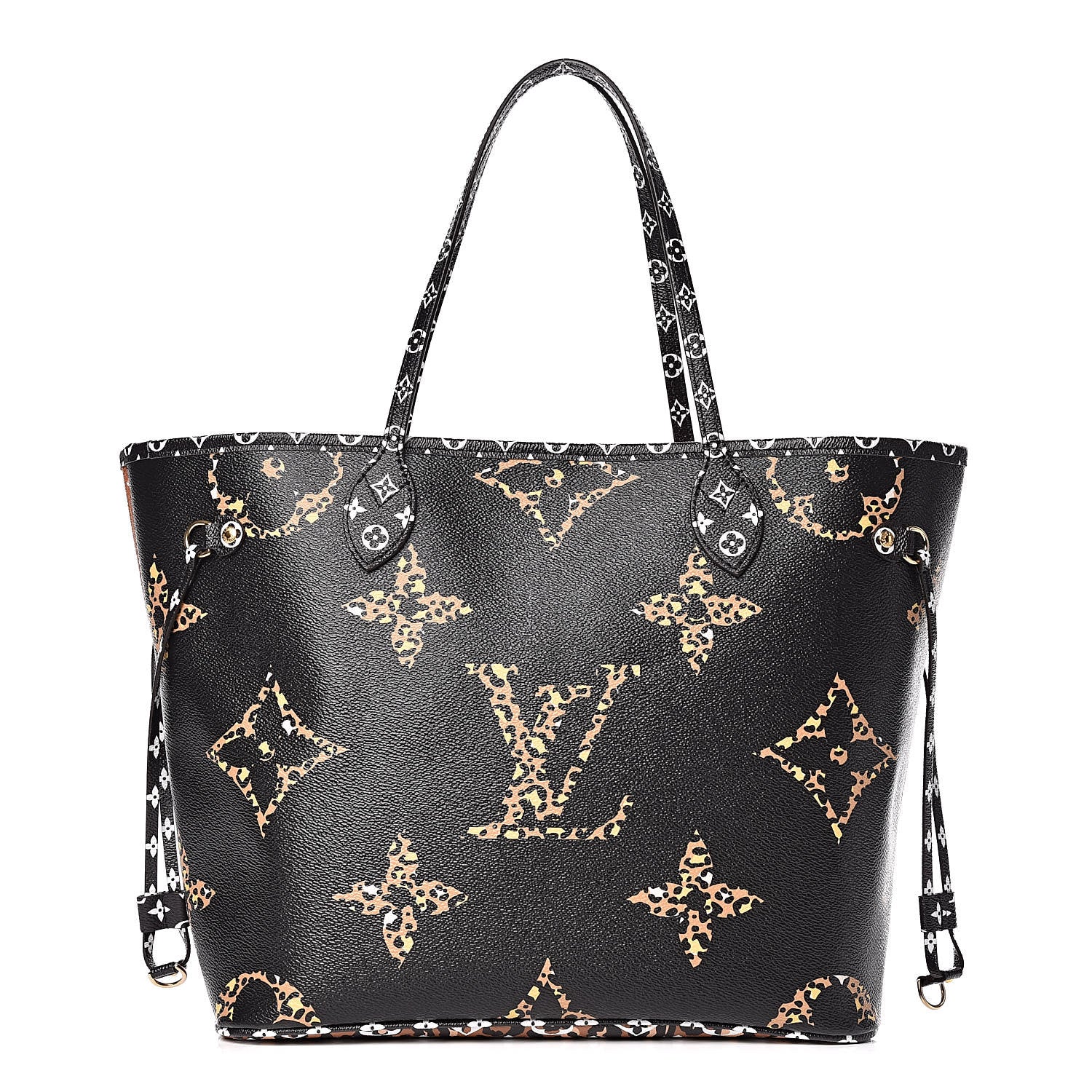 Louis Vuitton Monogram Giant Jungle Neverfull MM Black 3 of 10