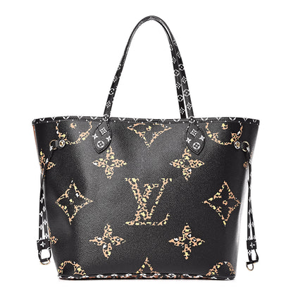 Louis Vuitton Monogram Giant Jungle Neverfull MM Black 3 of 10