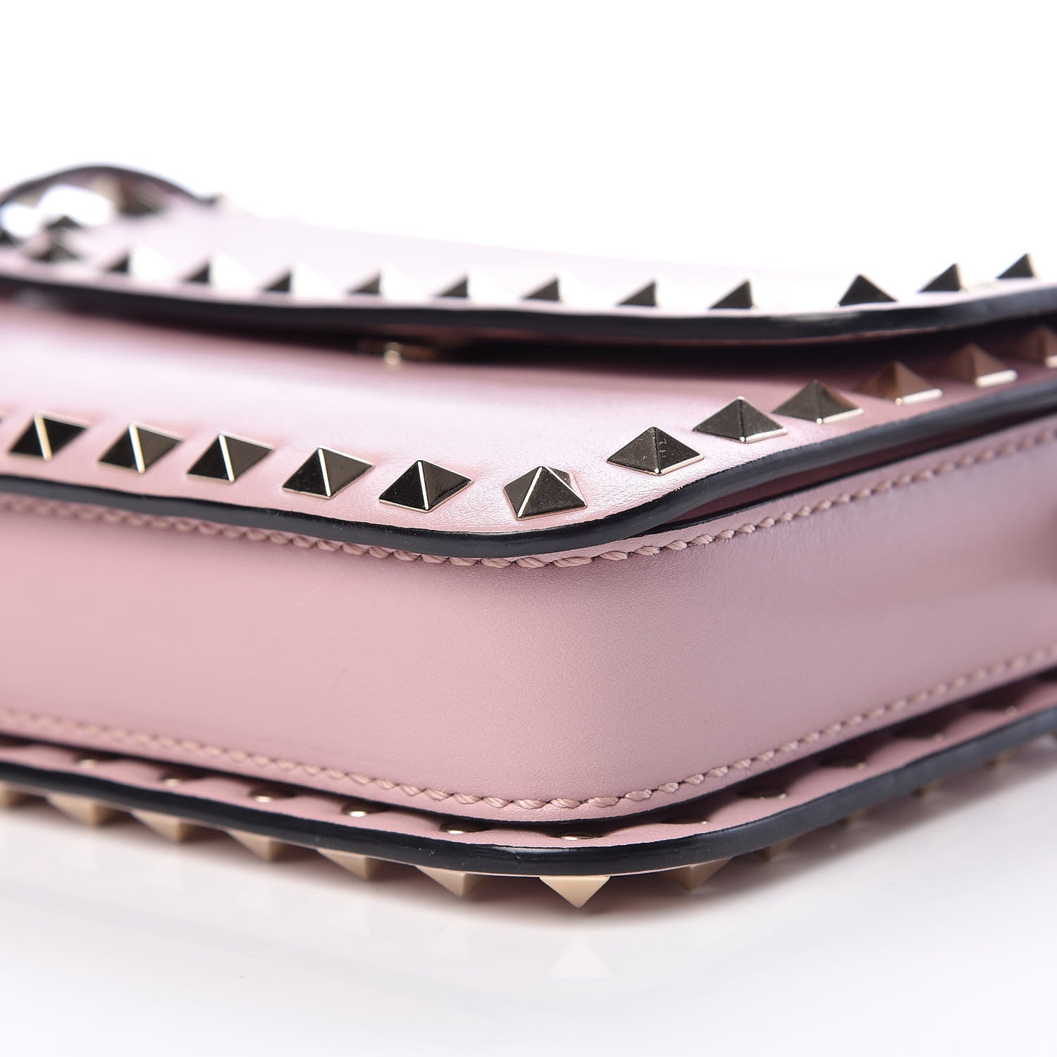 Valentino Garavani Vitello Rockstud Flap Crossbody Bag Water Rose 7 of 11