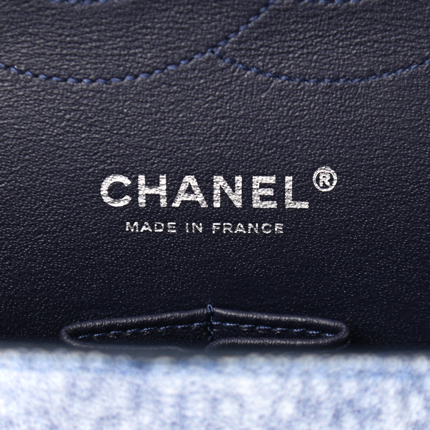 Chanel Crackled Calfskin Jumbo Double Flap Blue 8 of 10