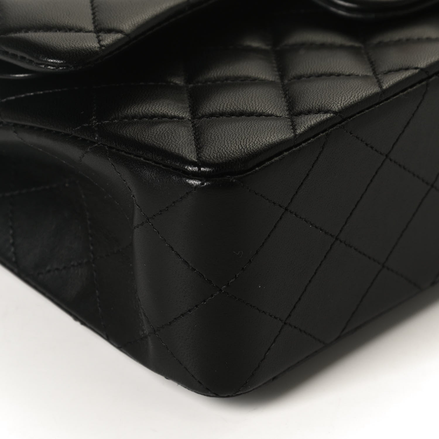 Chanel Lambskin Quilted Small Double Flap Black 10 of 14