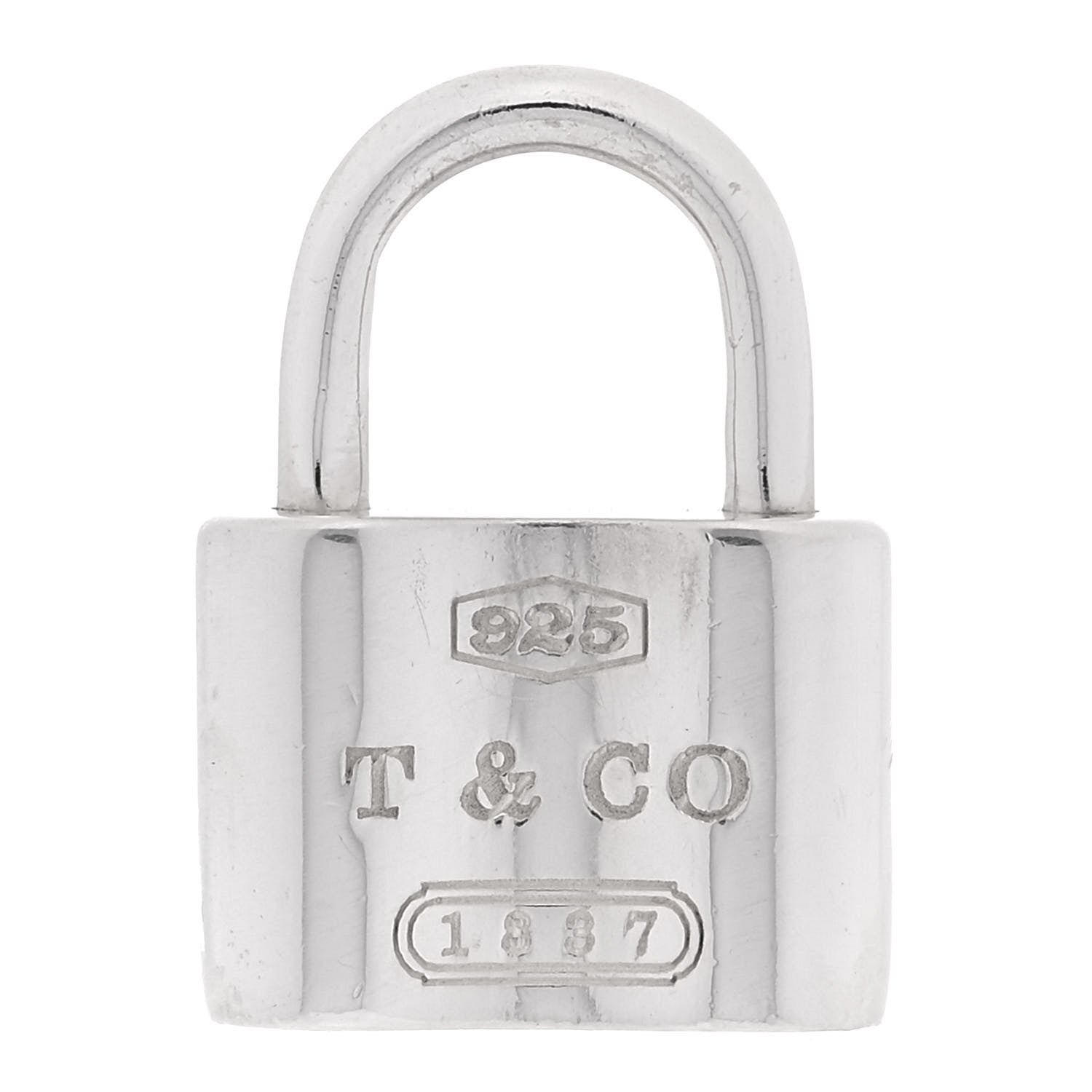 Tiffany Sterling Silver 1837 Lock Charm 1 of 4