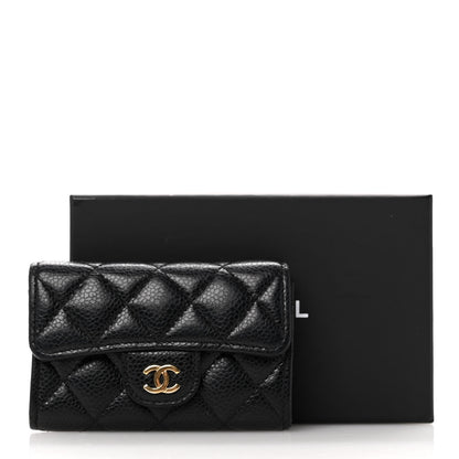Chanel Caviar Quilted Flap Card Holder Black 14 of 14