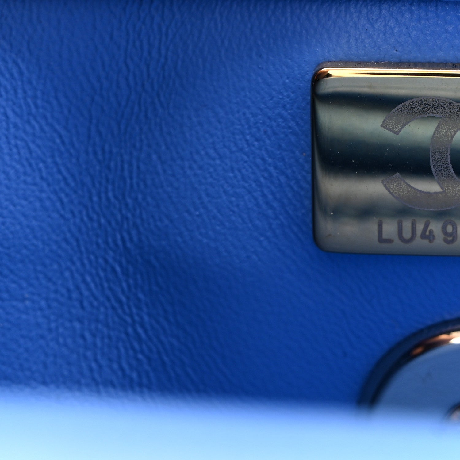 Chanel Caviar Quilted Mini Coco Handle Flap Blue 7 of 10