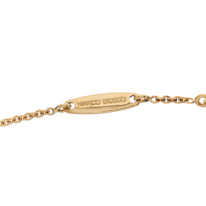 Marco Bicego 18K Yellow Gold Diamond Turquoise Jaipur Necklace 4 of 5