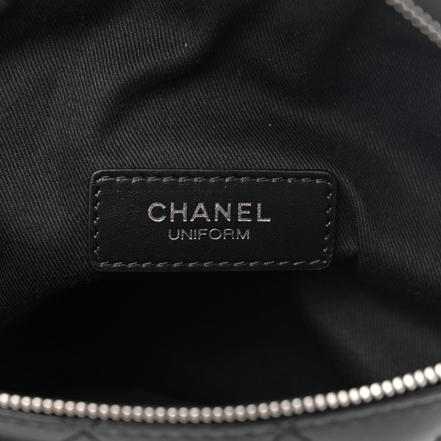 Chanel Calfskin Quilted Waist Belt Bag Black 6 of 11